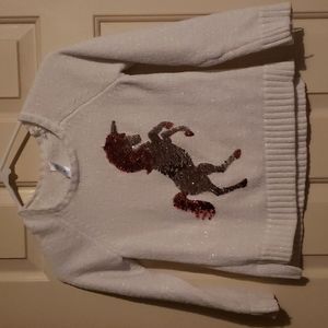 Girls Unicorn sweater size 8